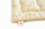 Одеяло шерстяное MirSon Gold Camel Hand Made №173, летнее, 155x215 см, кремовое - миниатюра 4