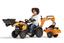Детский трактор на педалях Falk 967N Case CE, с прицепом и ковшами, оранжевый (967N) - миниатюра 2