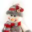 Мешочек для подарков МВМ My Home Снеговик 20х15х15 см серый (DH-NY-24 GRAY) - миниатюра 4
