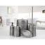 Комплект в ванную Irya Lane gri, 5 предметов, серый (svt-2000022265485) - миниатюра 1