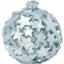 Свеча новогодняя парафиновая Novogod'ko Шар 9х9 см серебристая (974673) - миниатюра 1