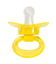 Пустышка силиконовая Курносики, круглая, от 12 мес., желтый (7038 12+жовт) - миниатюра 1