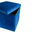 Пуф для хранения МВМ My Home велюровый, 380х380х380 мм, синий (TH-05 BLUE) - миниатюра 3