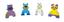 Аква-пазли Baby Great Смішні тварини, 4 іграшки (GB-FM4D) - мініатюра 5