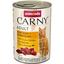 Вологий корм для котів Animonda Carny Adult Beef, Chicken + Duck hearts, з яловичиною, куркою та качиними серцями, 400 г - мініатюра 1