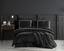 Комплект постельного белья Dantela Vita Imge siyah сатин с вышивкой евро черный (svt-2000022321488) - миниатюра 1