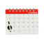 Доска-календарь для холодильника Supretto, магнитная, красный (7288) - миниатюра 1