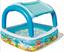 Дитячий надувний басейн Bestway 140х140 см блакитний з білим (21138) - мініатюра 2