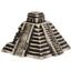 Декорация для аквариума Природа Пирамида Майя, керамика, 11.5х11х8 см - миниатюра 1