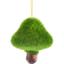 Новогодняя игрушка Yes! Fun Лесной гриб 5.5 см зеленый (972910) - миниатюра 1