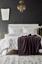 Набор постельное белье с пледом Karaca Home Quatre delux murdum 2020-1, евро, фиолетовый, 5 предметов (svt-2000022237086) - миниатюра 1