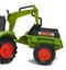 Детский трактор Falk Claas Arion на педалях с прицепом и 2 ковшами, зеленый (2070Y) - миниатюра 3