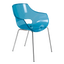 Крісло Papatya Opal, прозоро-синій (294089) - мініатюра 1