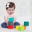Силіконові кубики Infantino Squeeze & Stack Block Set Яскраві розвивашки (315238) - мініатюра 3