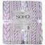 Плед Soho Plush spikes, 200х150 см, белый с фиолетовым (1219К) - миниатюра 4
