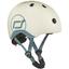 Шлем защитный детский Scoot and Ride с фонариком 45-51 см светло-серый (SR-181206-ASH) - миниатюра 1