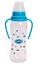 Пляшечка для годування Lindo, вигнута з ручками, 250 мл, блакитний (Li 147 гол) - мініатюра 1