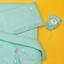 Комплект постільної білизни для немовлят в ліжечко Papaella Горошок, ментоловий, 135х100 см (8-33347) - мініатюра 1