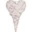 Декоративна прикраса Yes! Fun Серце 25х15 см ротангова срібне (974249) - мініатюра 1
