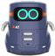 Розумний робот AT-Robot з сенсорним керуванням та навчальними картками, українська мова, темно-фіолетовий (AT002-02-UKR) - мініатюра 1