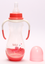 Бутылочка для кормления Lindo, изогнутая с ручками, 250 мл, розовый (Pk 060 роз) - миниатюра 2