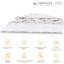 Ковдра бамбукова MirSon Luxury Exclusive №1376, демісезонна, 110x140 см, біла - мініатюра 6