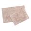 Набір килимків Irya Huber pudra, 80х50 см та 55х35 см, сітло-рожевий (svt-2000022273770) - мініатюра 1