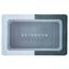 Коврик суперпоглащающий в ванную Stenson 80x50 см прямоугольный серый (26281) - миниатюра 1