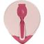 Мисочка Baboo, с крышкой и ложечкой, 6+ мес., розовая (9-027) - миниатюра 1