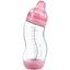 Стеклянная антиколиковая бутылочка Difrax S-bottle Wide Pink с силиконовой соской 310 мл (737FE Pink) - миниатюра 1
