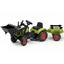 Дитячий трактор на педалях з причепом і 2 ковшами Falk Claas Arion, зелений (2040N) - мініатюра 1