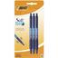 Ручка кулькова BIC Soft Feel Clic Grip, синій, 3 шт. (837396) - мініатюра 1