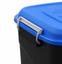 Бак для сміття Tayg Eco, 75 л, з кришкою та ручками, чорний з синім (411021) - мініатюра 2