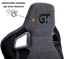 Геймерское кресло GT Racer черное с темно-серым (X-8005 Dark Gray/Black Suede) - миниатюра 10
