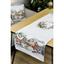 Доріжка гобеленова з велюром Прованс Зимове місто 100х35 см біла (31345) - мініатюра 4