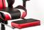 Геймерське крісло Special4you ExtremeRace з підставкою для ніг чорне з червоним (E4947) - мініатюра 12