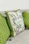 Наволочка в'язана Прованс Sweet home, 45х45 см, бежева із зеленим (28457) - мініатюра 2