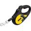 Поводок-рулетка для собак Waudog R-leash Бэтмен Желтый, светоотражающий, S, до 15 кг, 5 м, черный - миниатюра 2