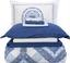 Набір постільна білизна з покривалом та пледом Karaca Home Levni mavi 2020-1, євро, синій, 8 предметів (svt-2000022238762) - мініатюра 4