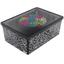 Коробка Qutu Light Box Flouresent grey, с крышкой, 10 л, 14х26х37 см, серая (LIGHT BOX с/к FLOURESENT GREY 10л.) - миниатюра 1