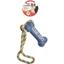 Іграшка для собак Camon Кістка з мотузкою, вініл, 39 см, в асортименті - мініатюра 2