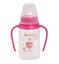 Бутылочка для кормления Курносики, с ручками, с силиконовой соской, 125 мл, розовый (7003 рож) - миниатюра 1