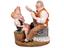 Декоративная фигурка Lefard Дед с внуками, 19 см, коричневый (390-200) - миниатюра 1