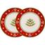 Набор тарелок Lefard Рождественская коллекция 26 см 2 шт. красный (924-822) - миниатюра 1