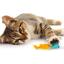 Игрушка для кошек Barksi Рыбка с колокольчиком и перьями 8х5 см ментоловая - миниатюра 6