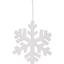 Підвіска новорічна декоративна Novogod'ko Сніжинка поліестер 50 см біла (974203) - мініатюра 1