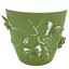 Горщик для квітів Alyaplastik 3D, 5.3 л, темно-зелений (ALY104d.green) - мініатюра 1