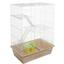 Клетка для грызунов с домиком Природа Нюра, 59х27х44 см, бежевая - миниатюра 1