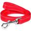 Повідець для собак Dog Extremе, нейлоновий, подвійний, 122х2,5 см, червоний - мініатюра 1