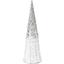Елка декоративная Lefard Белая с серебром 60 см металлическая (681-035) - миниатюра 1